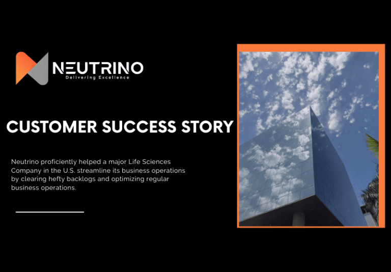 Neutrino proficiently helped a major life sciences company in the US streamline its business operations.